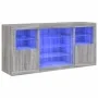 Sideboard mit LED-Leuchten Sonomagrau 142,5x37x67 cm von , Sideboards - Ref: Foro24-3209091, Preis: 161,04 €, Rabatt: %