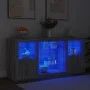 Sideboard mit LED-Leuchten Sonomagrau 142,5x37x67 cm von , Sideboards - Ref: Foro24-3209091, Preis: 161,04 €, Rabatt: %