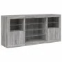 Sideboard mit LED-Leuchten Sonomagrau 142,5x37x67 cm von , Sideboards - Ref: Foro24-3209091, Preis: 161,04 €, Rabatt: %