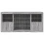 Sideboard mit LED-Leuchten Sonomagrau 142,5x37x67 cm von , Sideboards - Ref: Foro24-3209091, Preis: 161,04 €, Rabatt: %
