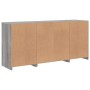 Sideboard mit LED-Leuchten Sonomagrau 142,5x37x67 cm von , Sideboards - Ref: Foro24-3209091, Preis: 167,40 €, Rabatt: %