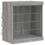 Sideboard mit LED-Leuchten Sonomagrau 142,5x37x67 cm von , Sideboards - Ref: Foro24-3209091, Preis: 167,40 €, Rabatt: %