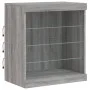 Sideboard with LED lights Sonoma gray 142.5x37x67 cm by , Sideboards - Ref: Foro24-3209091, Price: 161,04 €, Discount: %