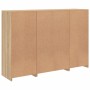 Sideboard with LED light 3 pieces engineered wood sonoma oak by , Sideboards - Ref: Foro24-3209109, Price: 210,39 €, Discount: %