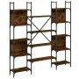 Smoked oak engineered wood shelf 155.5x24x166.5 cm by , Bookcases and shelves - Ref: Foro24-838860, Price: 97,16 €, Discount: %