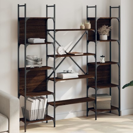 Smoked oak engineered wood shelf 155.5x24x166.5 cm by , Bookcases and shelves - Ref: Foro24-838862, Price: 101,85 €, Discount: %