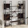 Estantería de madera ingeniería roble ahumado 155,5x24x166,5 cm de , Librerías y estanterías - Ref: Foro24-838862, Precio: 10...