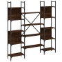 Smoked oak engineered wood shelf 155.5x24x166.5 cm by , Bookcases and shelves - Ref: Foro24-838862, Price: 101,85 €, Discount: %