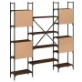 Estantería de madera ingeniería roble ahumado 155,5x24x166,5 cm de , Librerías y estanterías - Ref: Foro24-838862, Precio: 10...