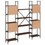 Smoked oak engineered wood shelf 155.5x24x166.5 cm by , Bookcases and shelves - Ref: Foro24-838862, Price: 101,85 €, Discount: %