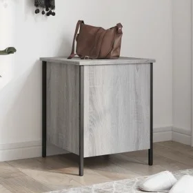 Sonoma gray engineered wood storage bench 40x42.5x50cm by , Benches for halls and storage - Ref: Foro24-839011, Price: 41,52 ...