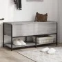 Sonoma gray engineered wood storage bench 100x42.5x47cm by , Benches for halls and storage - Ref: Foro24-839026, Price: 67,70...