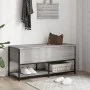 Sonoma gray engineered wood storage bench 100x42.5x47cm by , Benches for halls and storage - Ref: Foro24-839026, Price: 67,70...