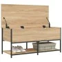 Engineered wood storage bench Sonoma oak 100x42.5x47 cm by , Benches for halls and storage - Ref: Foro24-839024, Price: 78,90...