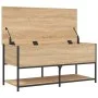 Engineered wood storage bench Sonoma oak 100x42.5x47 cm by , Benches for halls and storage - Ref: Foro24-839024, Price: 78,90...