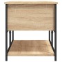 Bank mit Stauraum aus Holzwerkstoff, Sonoma-Eiche, 100 x 42,5 x 47 cm von , Bänke für Hallen und Lager - Ref: Foro24-839024, ...