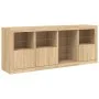 Sideboard mit LED-Leuchten Sonoma-Eiche 164x37x67 cm von , Sideboards - Ref: Foro24-3209053, Preis: 221,71 €, Rabatt: %