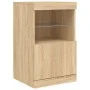 Sideboard mit LED-Leuchten Sonoma-Eiche 164x37x67 cm von , Sideboards - Ref: Foro24-3209053, Preis: 221,71 €, Rabatt: %