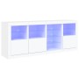 Sideboard mit weißen LED-Leuchten 164x37x67 cm von , Sideboards - Ref: Foro24-3209051, Preis: 229,82 €, Rabatt: %