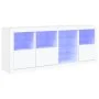 Sideboard with white LED lights 164x37x67 cm by , Sideboards - Ref: Foro24-3209051, Price: 224,10 €, Discount: %