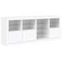 Sideboard mit weißen LED-Leuchten 164x37x67 cm von , Sideboards - Ref: Foro24-3209051, Preis: 229,82 €, Rabatt: %