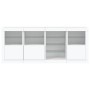 Sideboard mit weißen LED-Leuchten 164x37x67 cm von , Sideboards - Ref: Foro24-3209051, Preis: 229,82 €, Rabatt: %