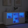 Sideboard mit weißen LED-Leuchten 123x37x67 cm von , Sideboards - Ref: Foro24-3209079, Preis: 179,95 €, Rabatt: %