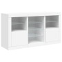 Sideboard mit weißen LED-Leuchten 123x37x67 cm von , Sideboards - Ref: Foro24-3209079, Preis: 179,95 €, Rabatt: %