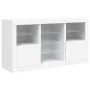 Sideboard with white LED lights 123x37x67 cm by , Sideboards - Ref: Foro24-3209079, Price: 175,75 €, Discount: %