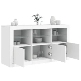 Sideboard with white LED lights 123x37x67 cm by , Sideboards - Ref: Foro24-3209058, Price: 172,36 €, Discount: %