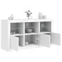 Sideboard mit weißen LED-Leuchten 123x37x67 cm von , Sideboards - Ref: Foro24-3209058, Preis: 172,36 €, Rabatt: %