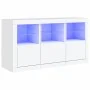 Sideboard mit weißen LED-Leuchten 123x37x67 cm von , Sideboards - Ref: Foro24-3209058, Preis: 172,36 €, Rabatt: %