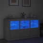 Sideboard mit weißen LED-Leuchten 123x37x67 cm von , Sideboards - Ref: Foro24-3209058, Preis: 177,08 €, Rabatt: %