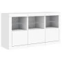 Sideboard mit weißen LED-Leuchten 123x37x67 cm von , Sideboards - Ref: Foro24-3209058, Preis: 172,36 €, Rabatt: %