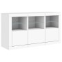 Sideboard mit weißen LED-Leuchten 123x37x67 cm von , Sideboards - Ref: Foro24-3209058, Preis: 177,08 €, Rabatt: %