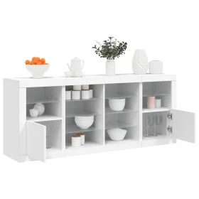 Sideboard mit weißen LED-Leuchten 163x37x67 cm von , Sideboards - Ref: Foro24-3209093, Preis: 187,57 €, Rabatt: %