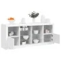 Sideboard with white LED lights 163x37x67 cm by , Sideboards - Ref: Foro24-3209093, Price: 187,57 €, Discount: %