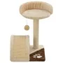 Cat scratching post with sisal post 40 cm beige and brown by vidaXL, Cat furniture - Ref: Foro24-170545, Price: 39,87 €, Disc...