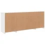 Sideboard mit weißen LED-Leuchten 163x37x67 cm von , Sideboards - Ref: Foro24-3209093, Preis: 187,57 €, Rabatt: %