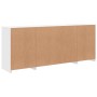 Sideboard mit weißen LED-Leuchten 163x37x67 cm von , Sideboards - Ref: Foro24-3209093, Preis: 194,28 €, Rabatt: %