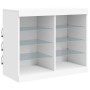 Sideboard mit weißen LED-Leuchten 163x37x67 cm von , Sideboards - Ref: Foro24-3209093, Preis: 194,28 €, Rabatt: %