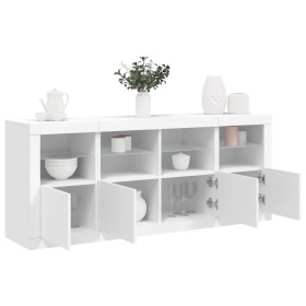 Sideboard with white LED lights 163x37x67 cm by , Sideboards - Ref: Foro24-3209072, Price: 192,91 €, Discount: %