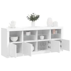 Sideboard with white LED lights 163x37x67 cm by , Sideboards - Ref: Foro24-3209072, Price: 186,72 €, Discount: %