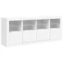 Sideboard mit weißen LED-Leuchten 163x37x67 cm von , Sideboards - Ref: Foro24-3209072, Preis: 186,72 €, Rabatt: %