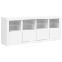 Sideboard mit weißen LED-Leuchten 163x37x67 cm von , Sideboards - Ref: Foro24-3209072, Preis: 192,91 €, Rabatt: %