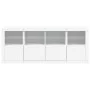 Sideboard with white LED lights 163x37x67 cm by , Sideboards - Ref: Foro24-3209072, Price: 186,72 €, Discount: %