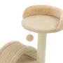 Cat scratching post with sisal post 40 cm beige and brown by vidaXL, Cat furniture - Ref: Foro24-170545, Price: 39,87 €, Disc...