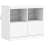 Sideboard mit weißen LED-Leuchten 163x37x67 cm von , Sideboards - Ref: Foro24-3209072, Preis: 192,91 €, Rabatt: %