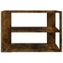 Smoked oak engineered wood coffee table 59.5x59.5x40 cm by , Coffee table - Ref: Foro24-834254, Price: 30,12 €, Discount: %
