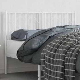 White metal headboard 120 cm by , Headboards and footboards - Ref: Foro24-374517, Price: 28,11 €, Discount: %
